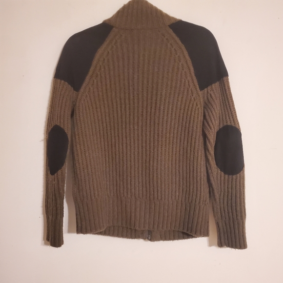 Madewell Uphill Olive Green Ribbed Sweater - Picture 3 of 8